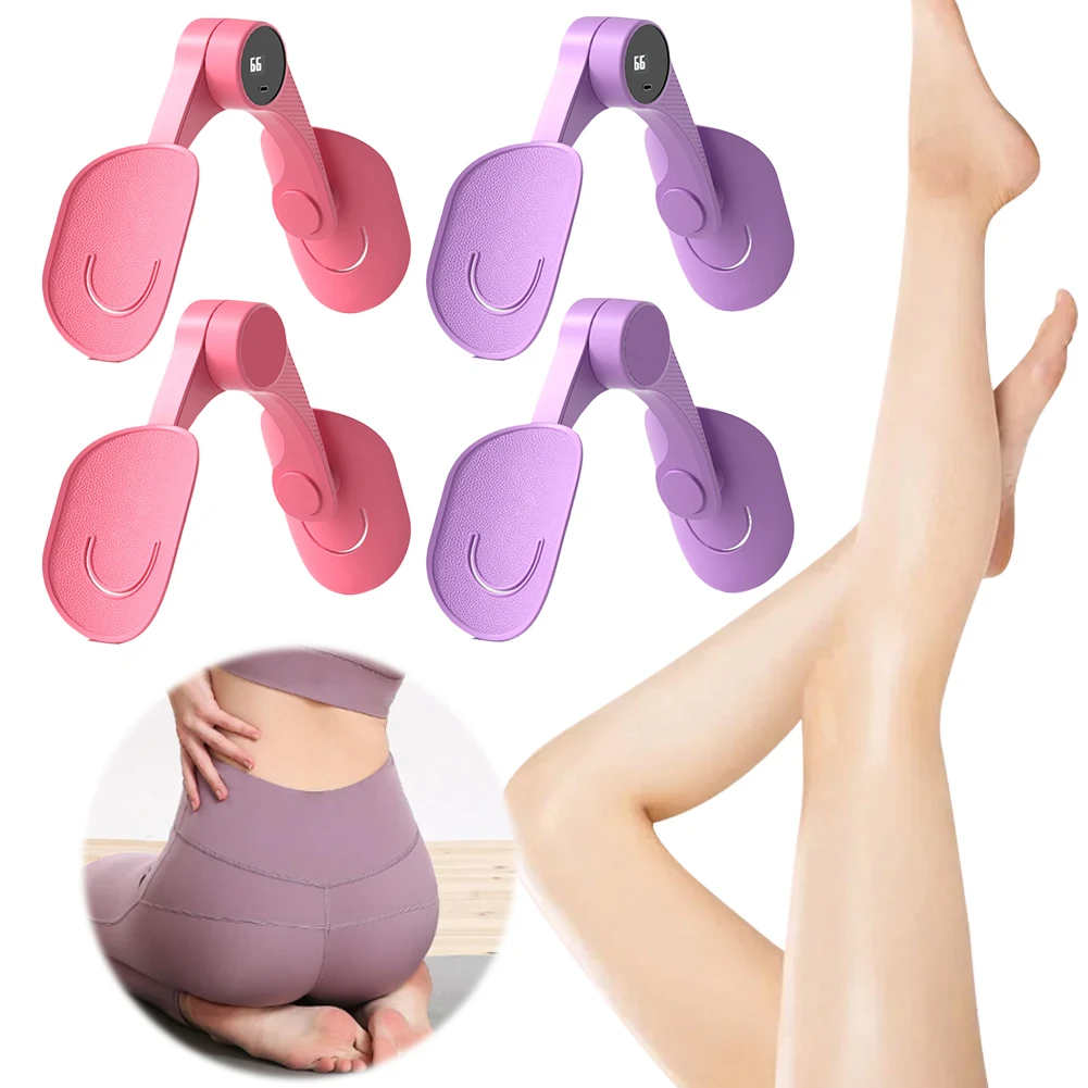 Pelvic Floor Muscle Trainer Thigh Master with Counter Ergonomic Thigh Exerciser 360 Degree Adjustment Non Slip Fitness Supplies