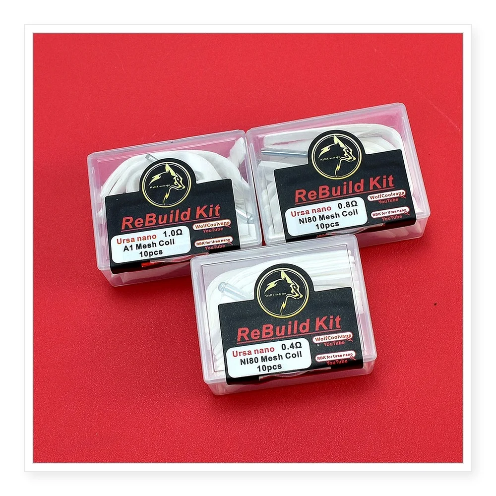 DIY Rebuild Kit for Ursa Nano A1 Mesh Coils - 0.8/0.4/1.0 Ohm Home Tool Parts