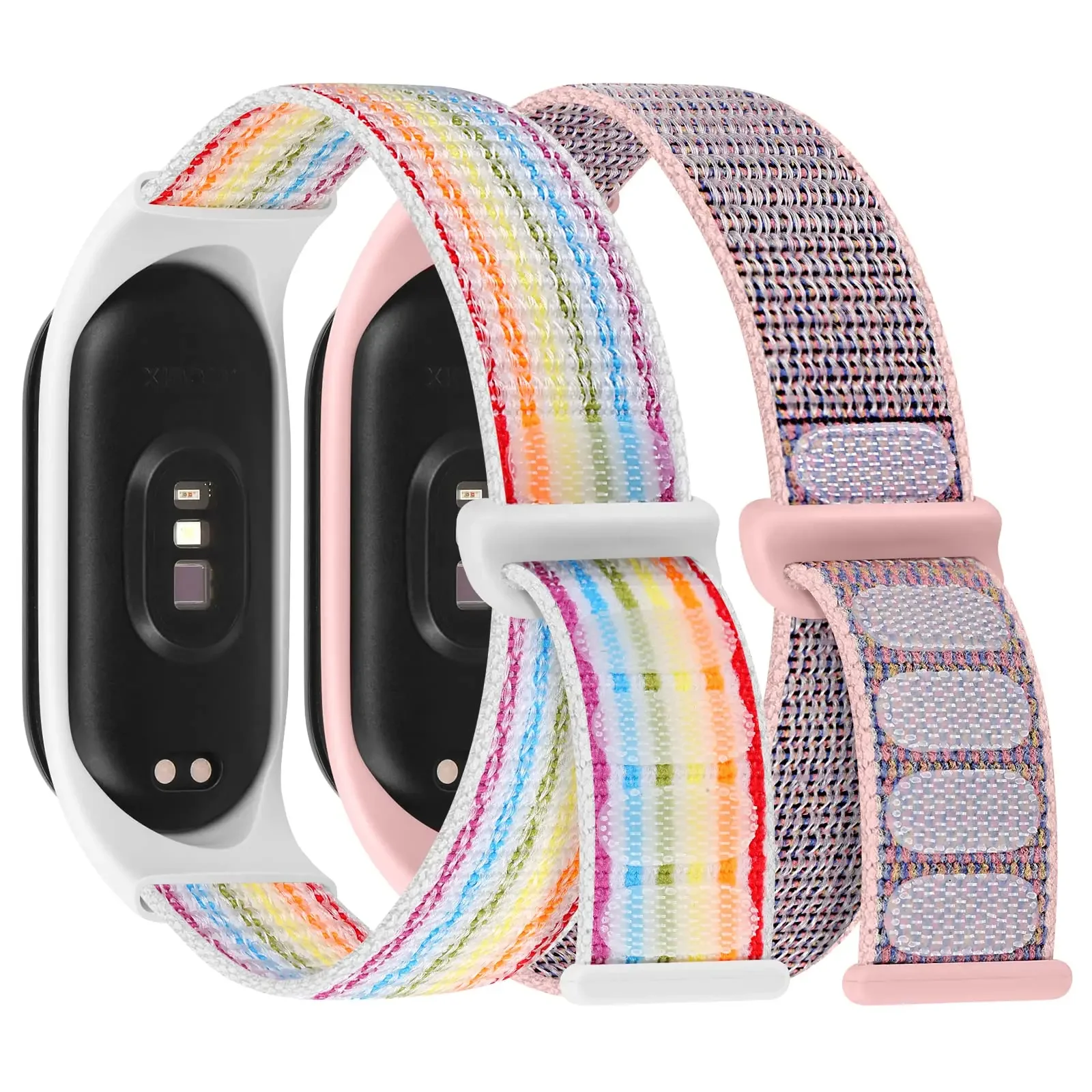 Nylon Loop Strap For xiaomi mi band 7 6 Bracelet watchbands pulsera Miband Bracelet Wristband correa Mi band 8 7 6 5 4 3 Strap