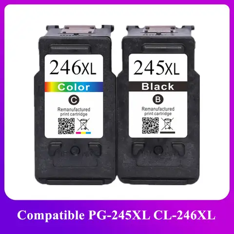 PG-245XL 245XL 246XL PG245 CL246 cartucho de tinta para Canon PG 245 PG-245 CL 246 para impresora Pixma iP2820 MX492 MG2924 MG2520