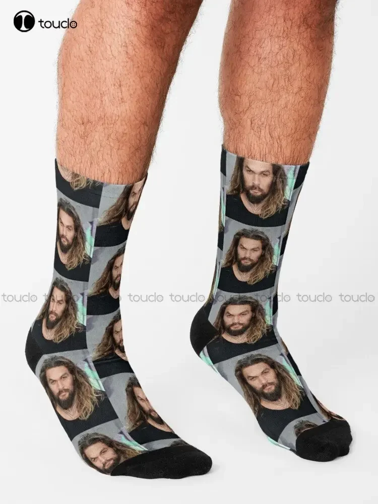 Jaeson Momoa Sexy Man Socks Cotton Socks For Men High Quality Cute Elegant Lovely Kawaii Cartoon Sweet Cotton Sock Custom Gift