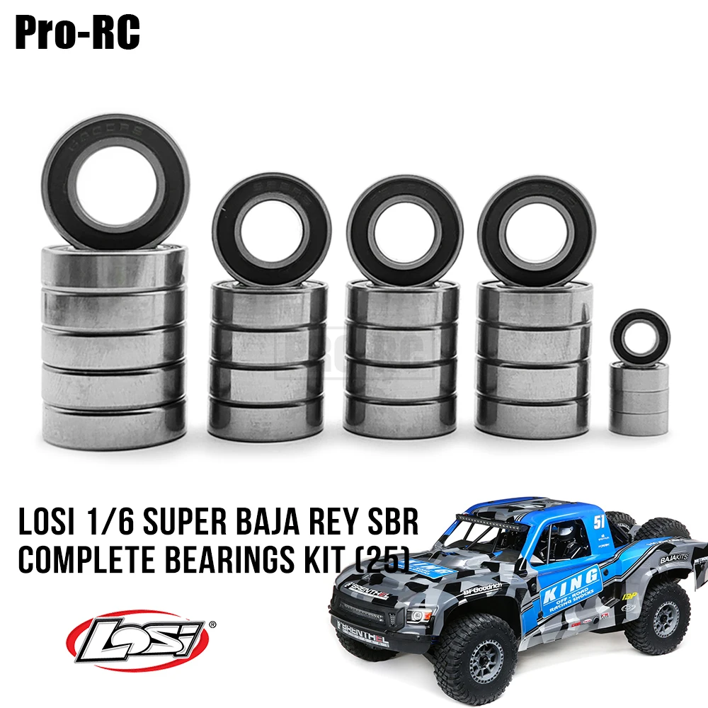 Losi 1/6 Super Baja Rey SBR Complete Bearings Kit 25Pcs Rc Car Part