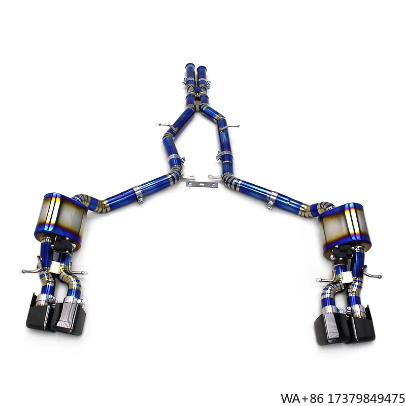 

Deleville Catback Muffler Titanium Pipe for Mercedes-Benz CLS63 AMG 2007-2017 Tuning With Valve Catback Exhaust System Escape