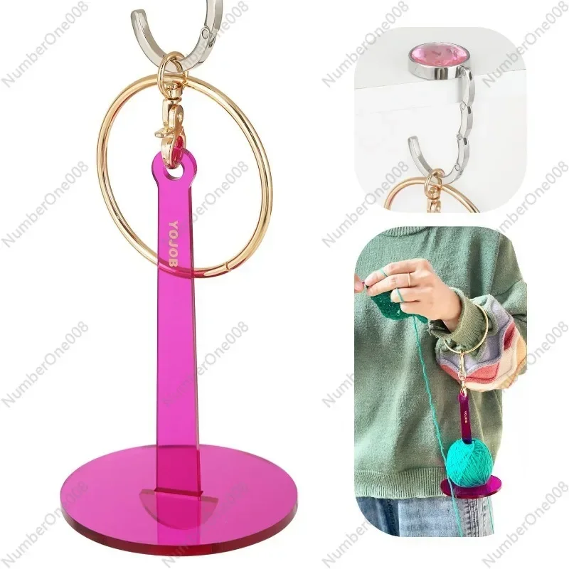 Portable Wrist Yarn Holder for Crocheting and Knitting, Knitting Yarn Portable Storage Key Bracelet
