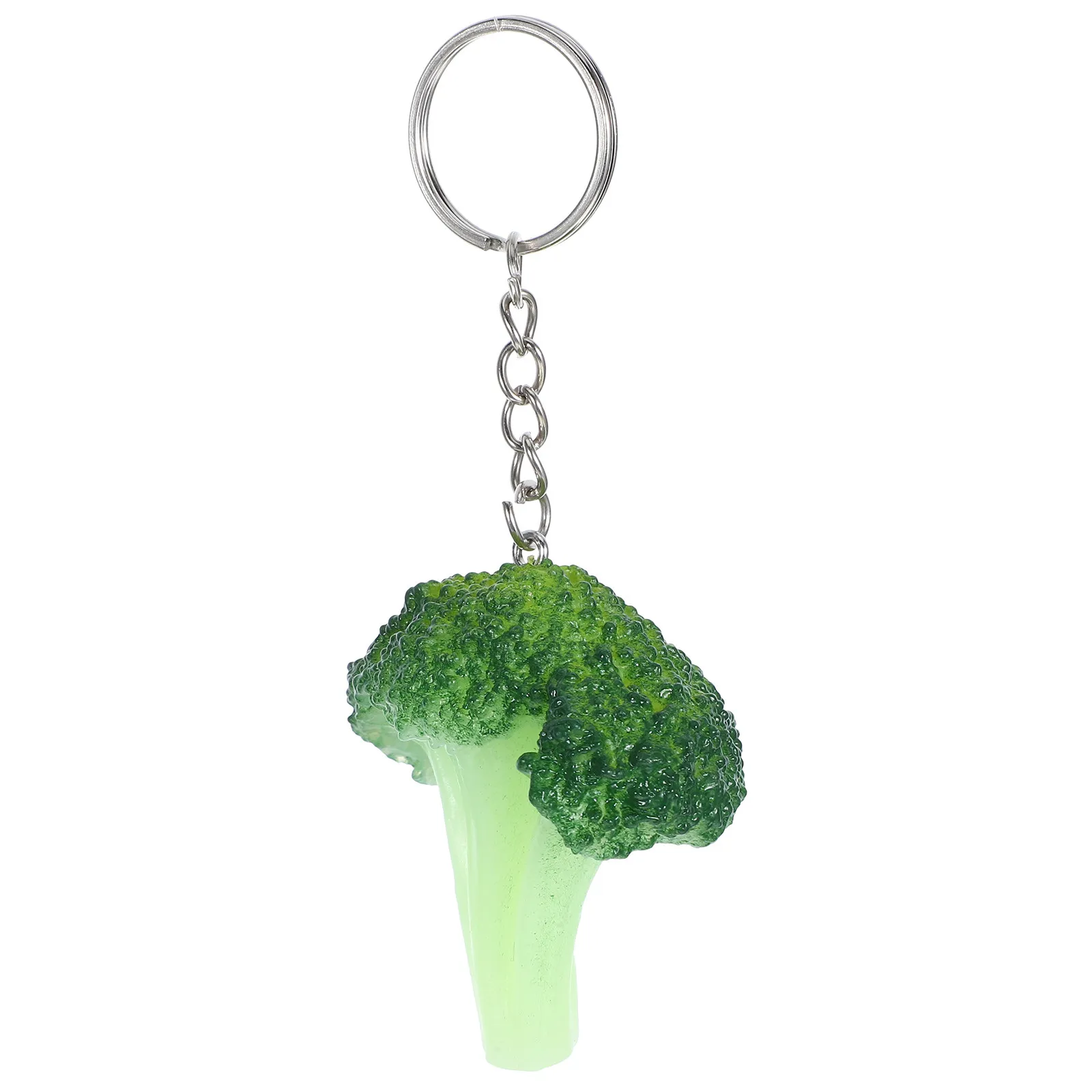 Brocoli Keychain Tiny Vegetable Keychains Plastic Broccoli Brocolli Accessories Keyring