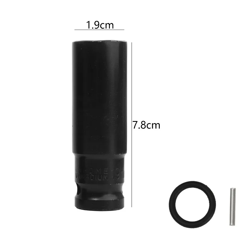 Verlängerte Sechskant-Steckschlüssel 15mm 16mm 17mm 18mm 19mm Metrischer Schraubenschlüssel-Tiefkopf Schlagschrauber-Kopf Reifenentfernung Autoreparaturwerkzeuge – Detail 12