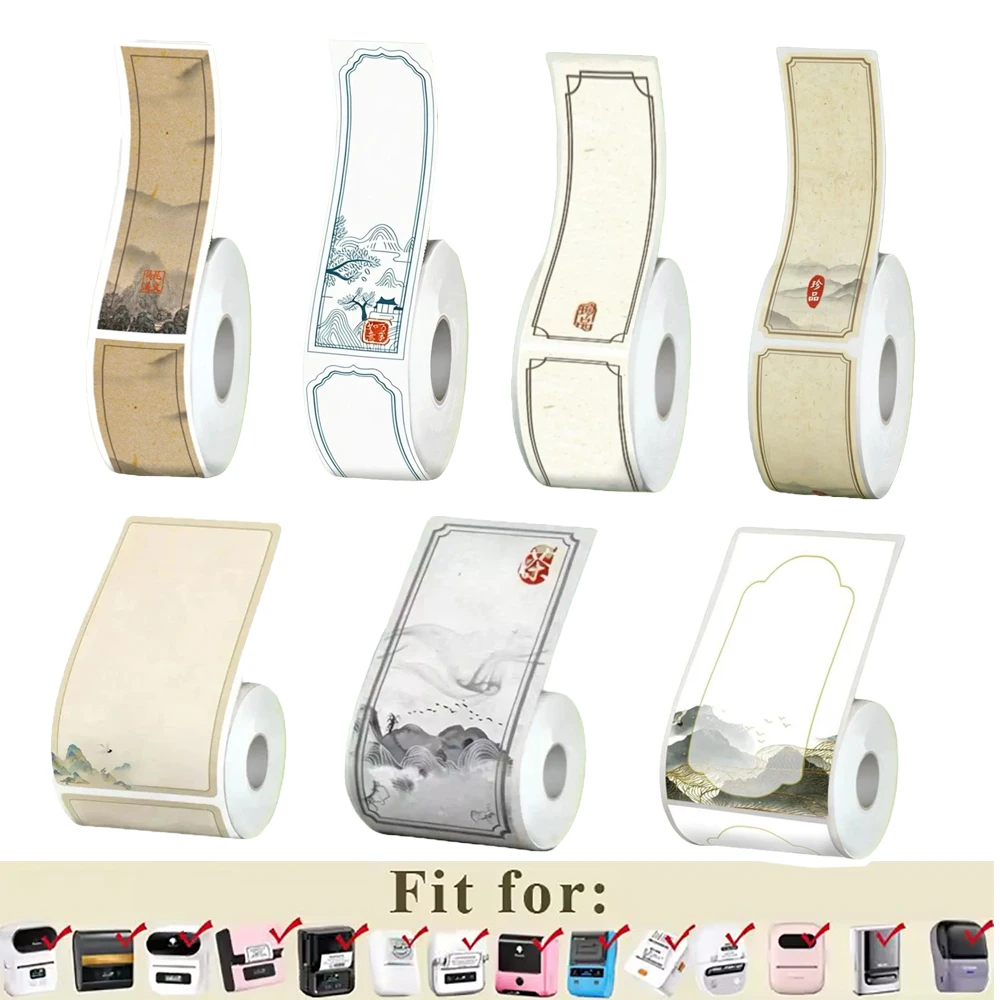 1 roll color thermal label stickers suitable for Phomemo M110/M120/M221/M260 DETONGER P1/DP23 Marklife P50 HPR T20 label machine
