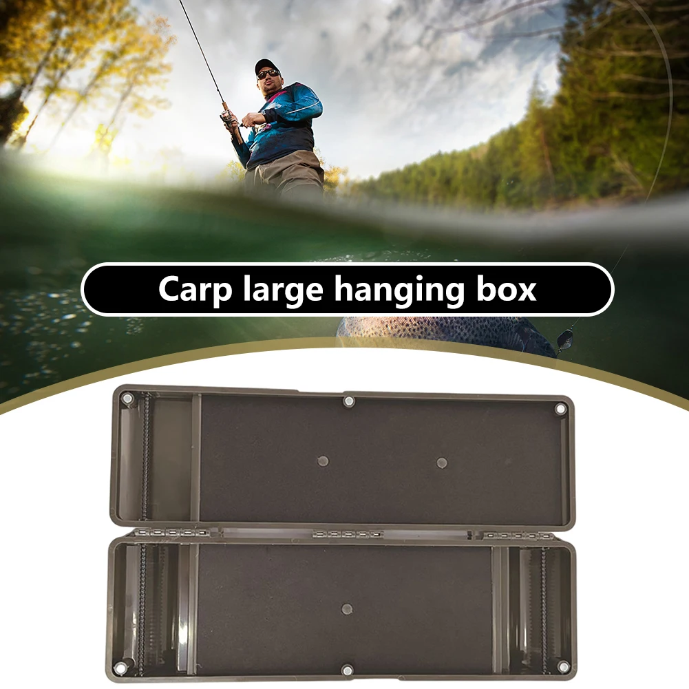 

Пластиковый рыболовный ящик для карповой ловли, большой емкости, с фиксаторами для лески и стопорными бусинами, водонепроницаемый, портативный, ударопрочный, для рыболовных снастей