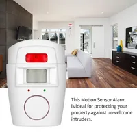 WireLess PIR Siren Infrared Motion Sensor Alarm System Set Home Security Anti-theft Motion Detector 105DB