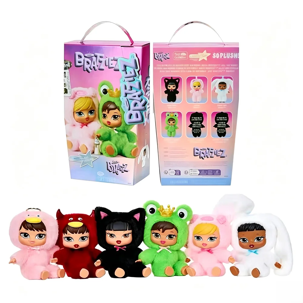 Echte MGA Bratz Baby Besties Pluche Pop Sleutelhanger Blind Box Collectible Hangertje Tas Charm Trendy Speelgoed