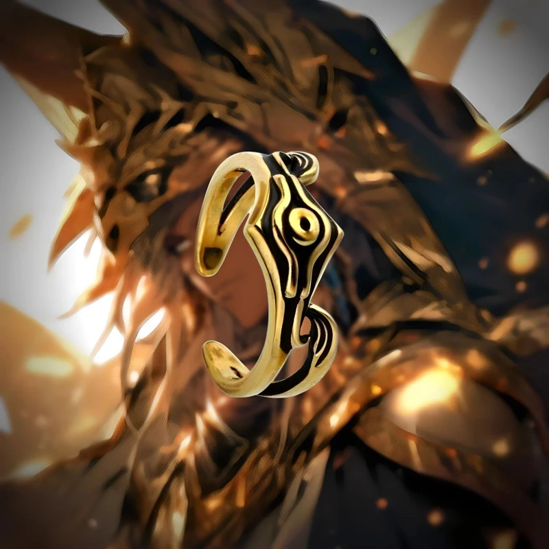 

Anime Game Yu-Gi-Oh! Seto Kaiba Cosplay Ring Adjustable Opening Rings Jewelry Halloween Party Accessories
