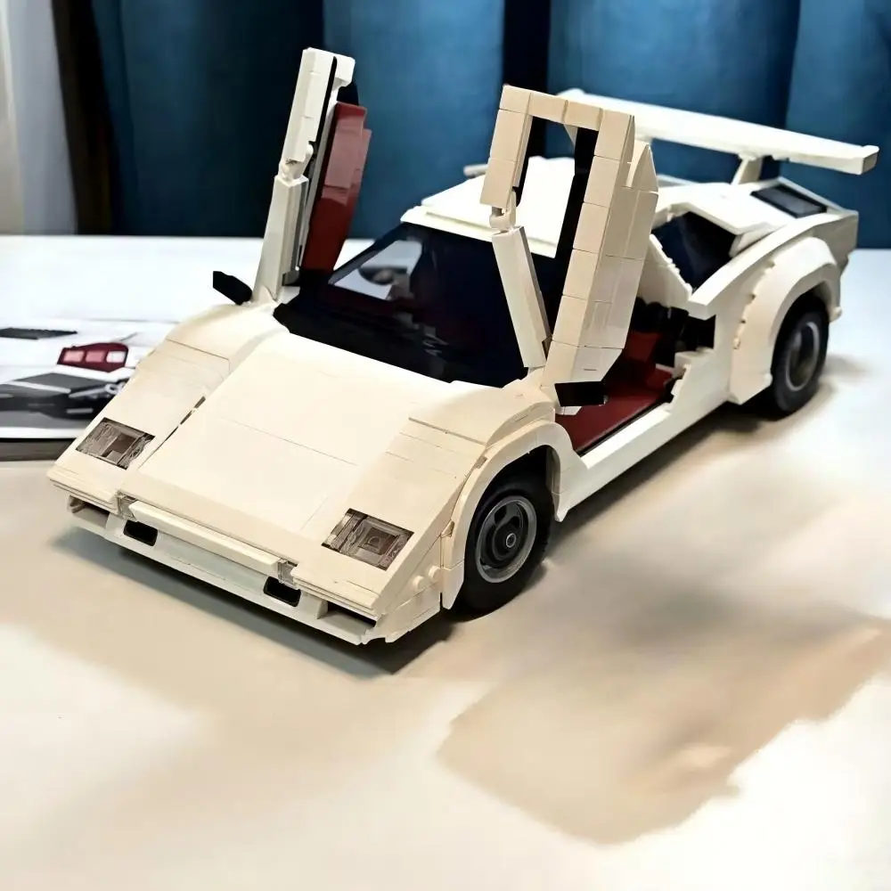 

Новая модель белого автомобиля MOC 2026 года: конструктор для дома и декора, подарок для мальчиков и девочек на праздники