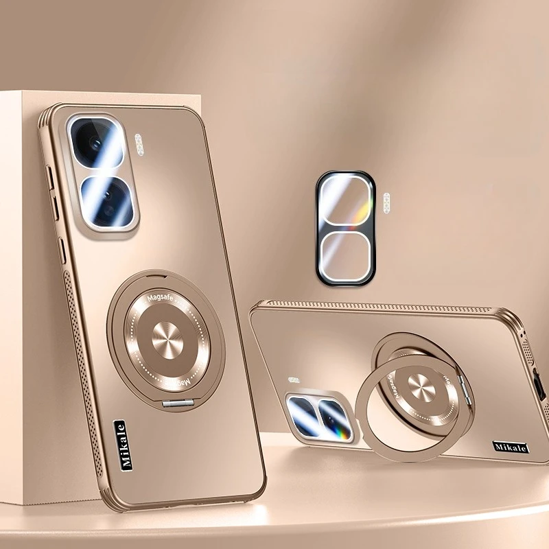 Magnetic for Magsafe Matte Hard Case for VIVO IQOO NEO 11 Lens Camera Protection Ring Holder Cover for Iqoo Neo11 Stand Shell