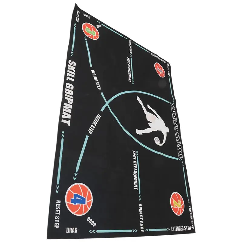 

Portable Basketball Footwork Mat Portable Anti-Slip Basketball Training Mat Footwork Footstep Training Pad-A00E
