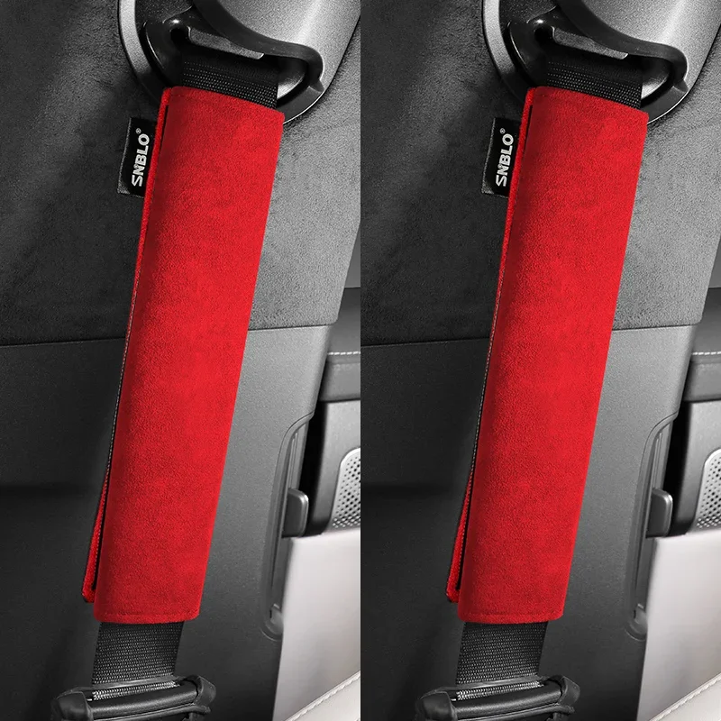 Automobile Interior Safety Belt Shoulder Protector Alcantara Suede Is Suitable For Jaguar XF XJ XE XJL XF E-PACE F-PACE