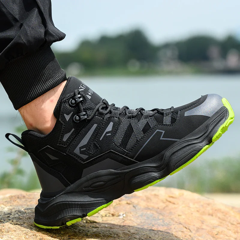 الاستاتيكيه مركب الصلب تو كيفلر-أوسط النعل أحذية أمان الرجال المضادة للثقب عدم الانزلاق أحذية حماية العمل الصناعية