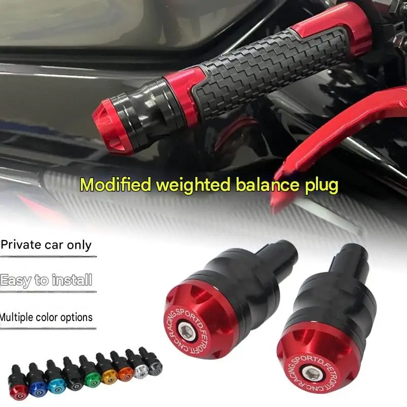 FOR ZONTES 703RR CNC Balance Terminal Weighted Handlebar Plugs Vibration-Damping End Caps with Built-in Counterweight