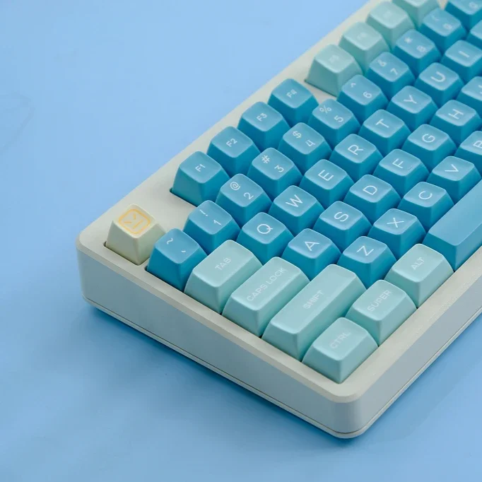 Sea salt lemon keycap two-color process ASA highly suitable Alice 68 75 82 98 104