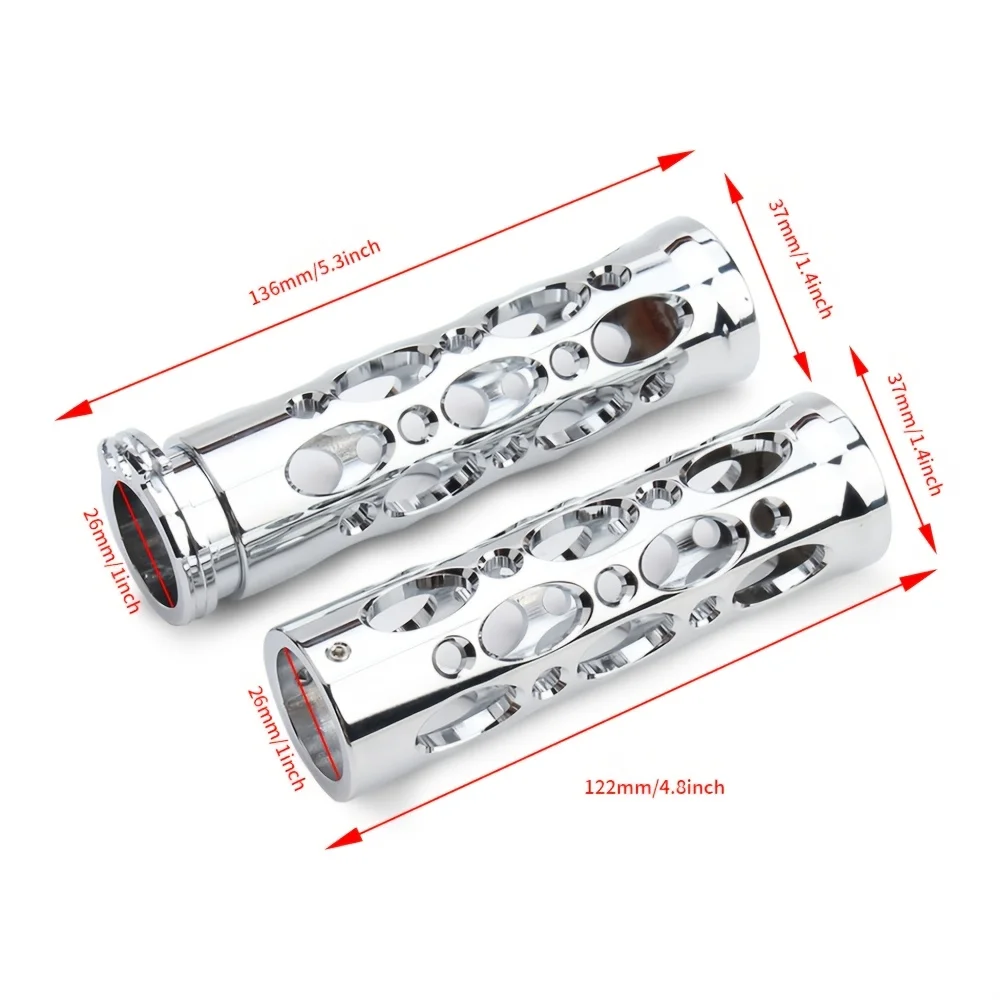 Untuk Pegangan Tangan Sepeda Motor Harley Hollow, Pengganti Stang Pengendali Kenyamanan Pengurang Getaran