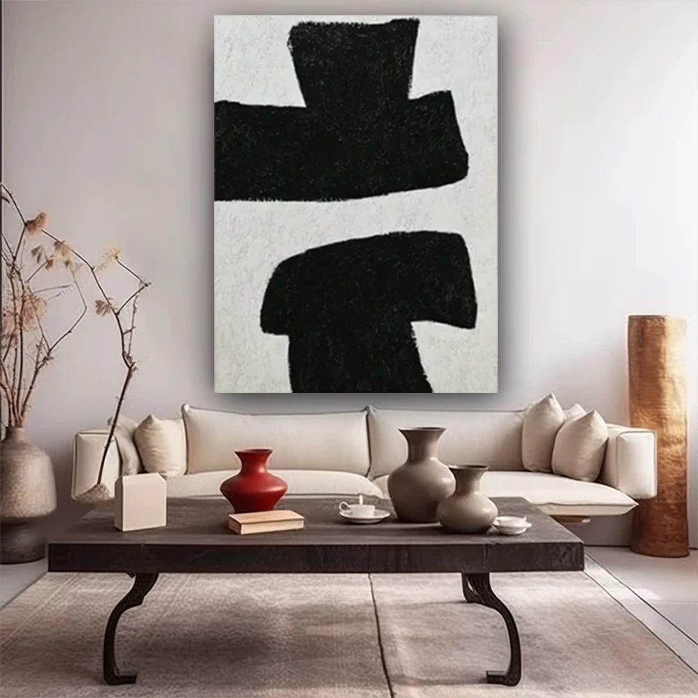 

100% Pure Hand Drawn Abstract Oil Painting Large Side Home Decoration Corridor Restaurant Room High-End Wall Art Hanging Image