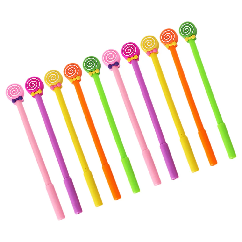 

20pcs Lollipop Gel Pen Novelty Tool Pens School Writing Cute Cartoon Decorative Office Sign for Multipurpose Student