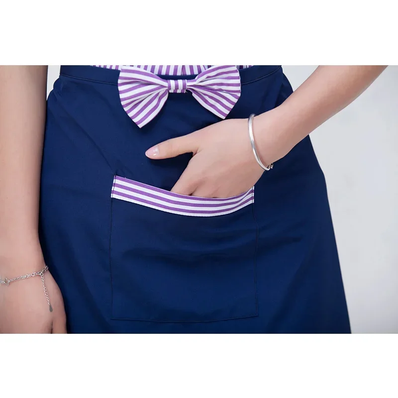 2024 الصيف فندق قصيرة الأكمام نادلة موحدة تقديم الطعام مطعم ملابس العمل هوتبوت النادل عمال كعكة متجر موحدة قميص