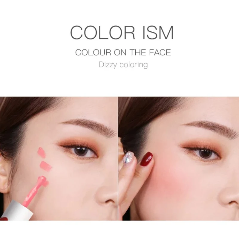 1 Chiếc Màu Hồng Da Mặt Viền Trang Điểm Người Phụ Nữ Làm Đẹp Khuôn Mặt Lắc Chân Nữ Đen Phối Matte Nude Mỹ Phẩm Sửa Chữa Blusher Đào Mặt Đen Phối Kem 10Ml