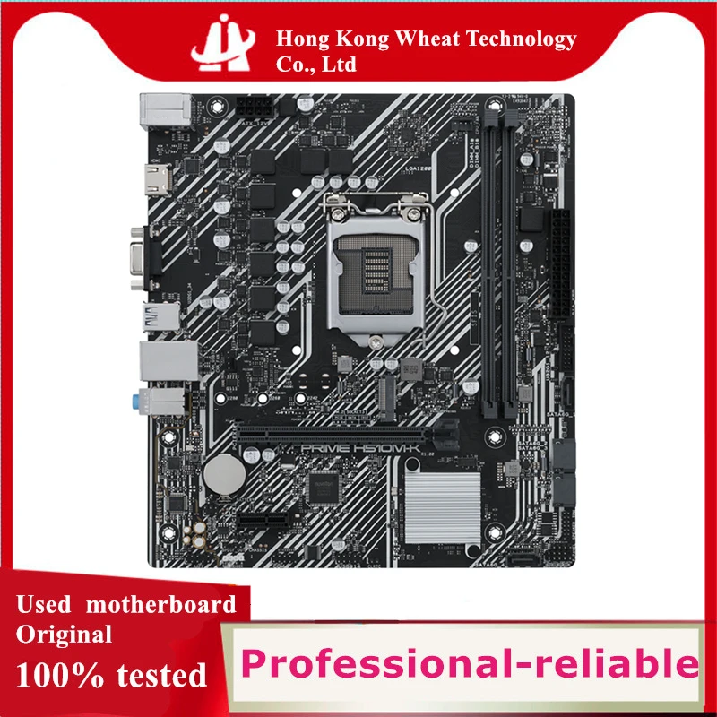 인텔 PRME H510M-K 마더보드, 오리지널 H510 DDR4 64GB LGA 1200 USB3.0 SATA3 PCI-E 3.0 데스크탑 메인보드용