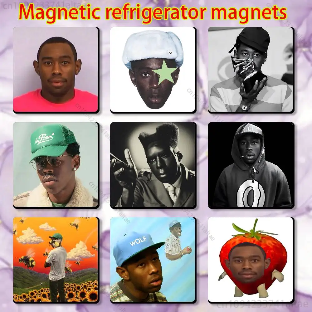 

T-Tylers The C-Creator Fridge Magnet Square Stickers Personalize Home Decor Souvenirs Gift