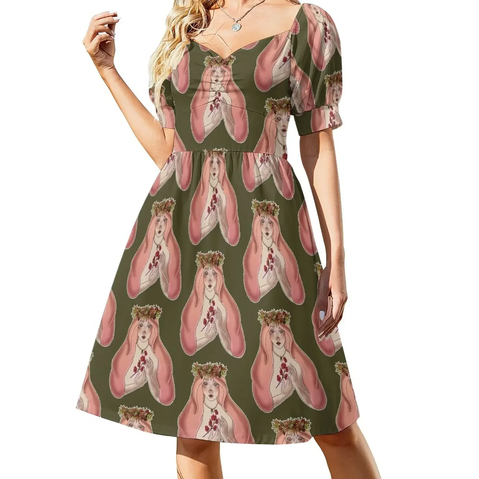 

The Mother of Goats Short-Sleeved Dress summer clothes for women dresses for women 2025 luxury designer party Dress