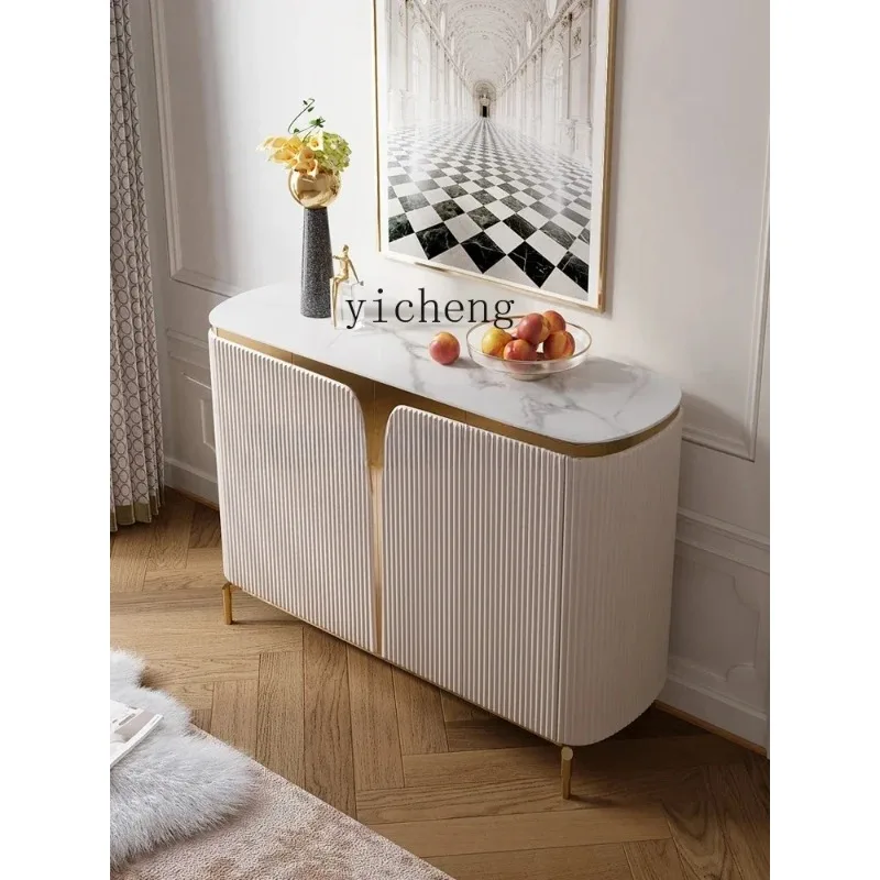 B6-G  Rock Slab Dining Side Cabinet, Post-modern Simple Restaurant Paint, Large-capacity Room Hall Storage Floor Cabinet
