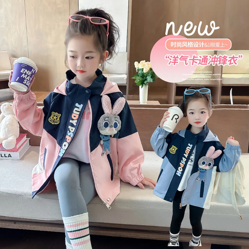 

Куртка с капюшоном Kawaii, мягкая, удобная, милая, модная, для девочек, подарок, костюм для девочек, аниме, мультфильм, Kawaii, детская, весна-осень