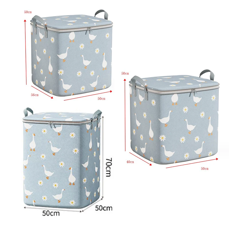 100/140/180L Quilt Clothes Storage Bag Moisture Dust Proof Organizer Big Capacity Duvet Blanket Bags Home Storage Organizer