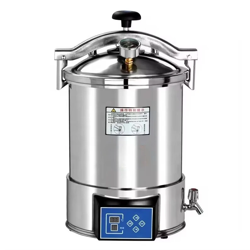 WEST TUNE YX-18HDD YX-24HDD 18L 24L Digital Portable Pressure Steam Sterilizer Portable Small Autoclave Sterilization Equipment