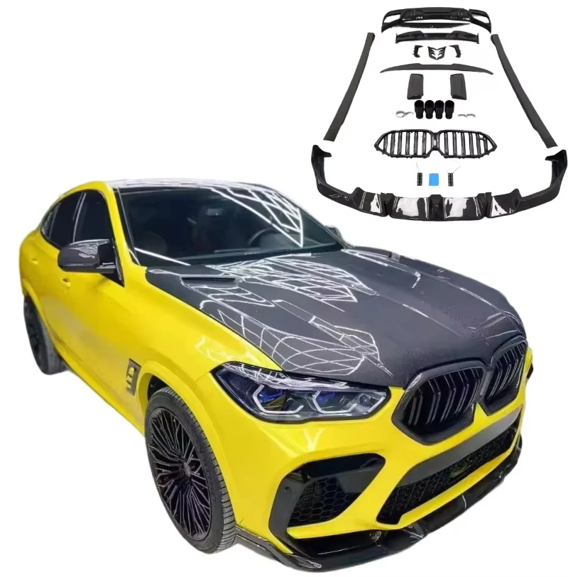 Classic Car Restomod Body KitsUpgrade LD Style Forged Carbon Fiber Body Kit Front Lip Side Skirt Rear Diffuser Rear Spoiler Gril