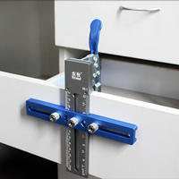 Cabinet Hardware Jig Tool Woodworking Handle Hole Drilling Tools Adjustable Punch Locator Aluminium Alloy