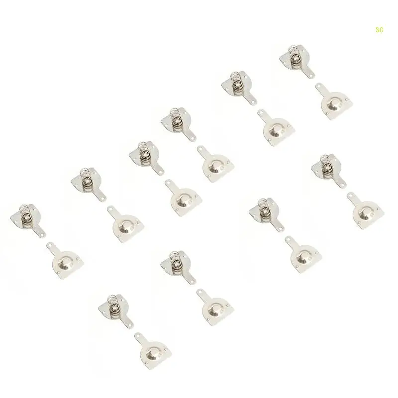 10Pairs Battery Shrapnel for 18650 Battery Spring Positive and Negative Contact Dropshipping