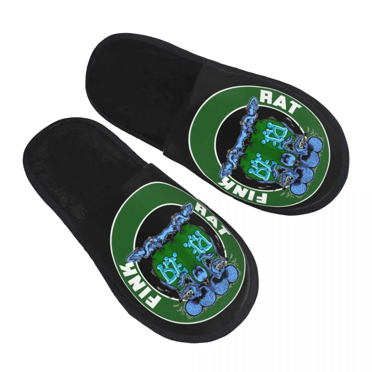 

Rat Fink Comfort Scuff Memory Foam Slippers Women Cartoon Monster Hotel House Shoes