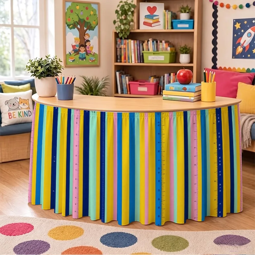 The detachable party tablecloth and table skirt are suitable for birthday parties, weddings and dessert tables.