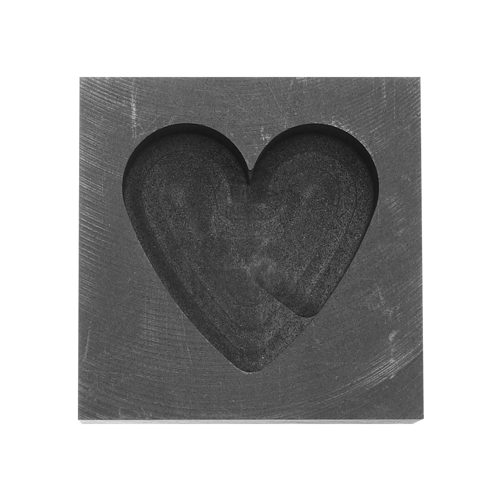 Gold Testing Kit Heart-Shaped Mold Tool Graphite Casting Melting Ingot Chain Child