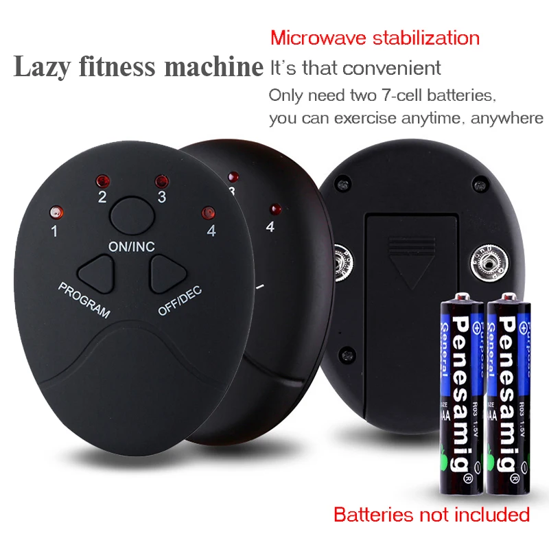 Electric Muscle Stimulator EMS Abdomen Buttocks Arm Trainer Weight Loss Exerciser Sticker Wireless Body Slimming Massager