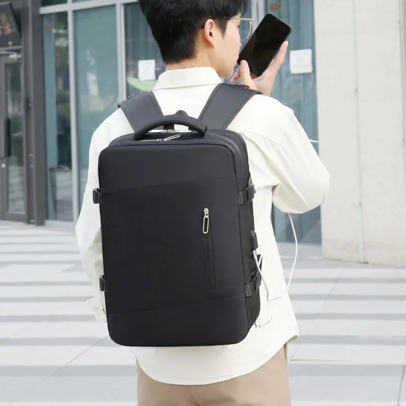 

1pcs Large Capacity Travel Backpack Multifunctional Laptop Backpack Ideal for Business Travel and Weekend Getaways