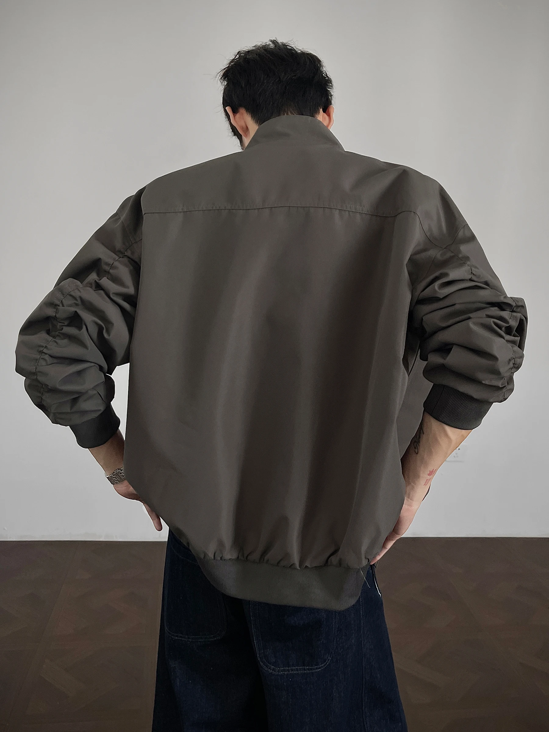 

Мужская демисезонная куртка American Sle Jaet с воротником, в стиле рабочей одежды, для активного отдыха, Cleanfit, в стиле бейсбольной формы, верхняя одежда