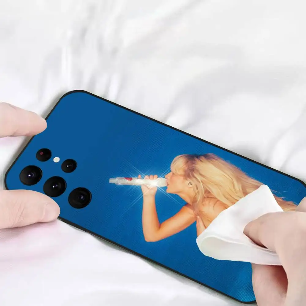 المغني S-سبرينا C-النجار جراب هاتف للهاتف S سلسلة S S20 S21 S22 S23 S24 FE زائد الترا بولي يوريثان لينة إلى غطاء صديق للبشرة