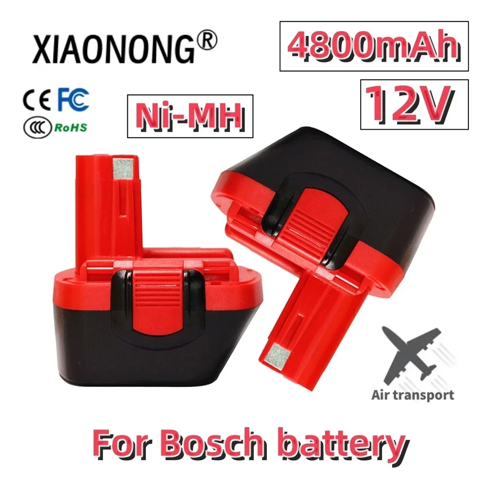 For Bosch BAT043 12V 4800mAh NI-MH Replacement PSR 1200 For BAT043 BAT045 BAT046 BAT049 BAT120 BAT139 GSB Tool Battery