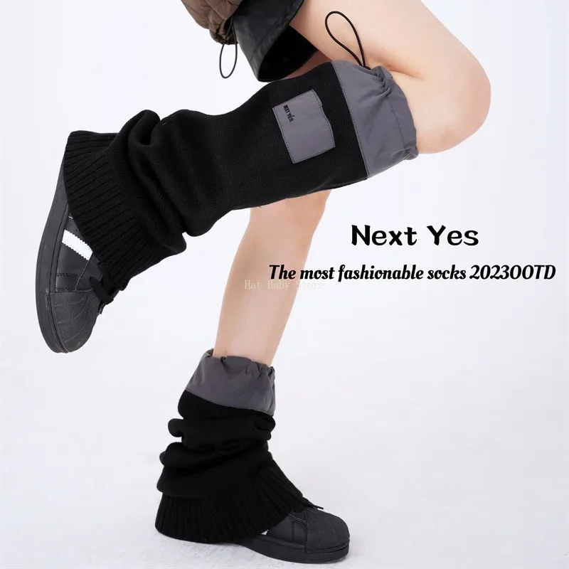 y2k Sun protection for cycling Leg Warmers Elastic Calf Foot Covers for Women and Teen Girls Grunge Baggy Boot Covers Socks