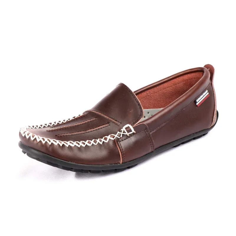 Designer shoes soft Leather Men Shoes Loafers Slip On Comfortable Moccasins Flats Casual Boat shoe Driving shoes 100% Cowhide