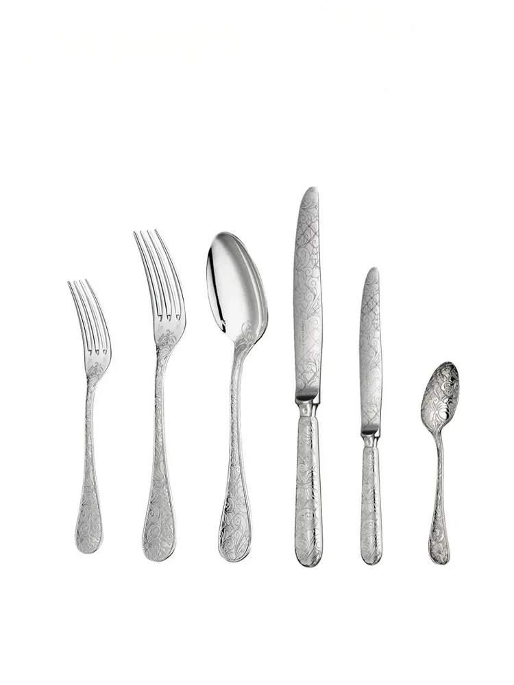 Garden, silver-plated knife, fork and spoon, western tableware set