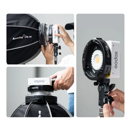 Imagen 2 del producto Adaptador Godox Bowens ML-GB para ML100Bi y ML60IIBi ML60BI ML60 AD300PRO Anillo adaptador de montaje Godox a Bowens