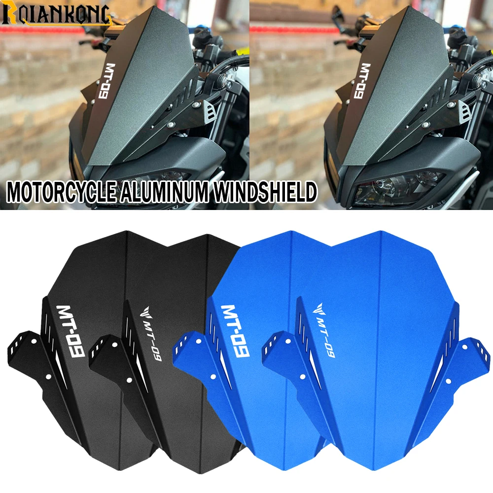 

MT 09 Motorcycle Wind Screen Windshield Windscreen Wind Deflector FOR YAMAHA MT09 MT-09 FZ-09 2017 2018 2019 2020 Accessories